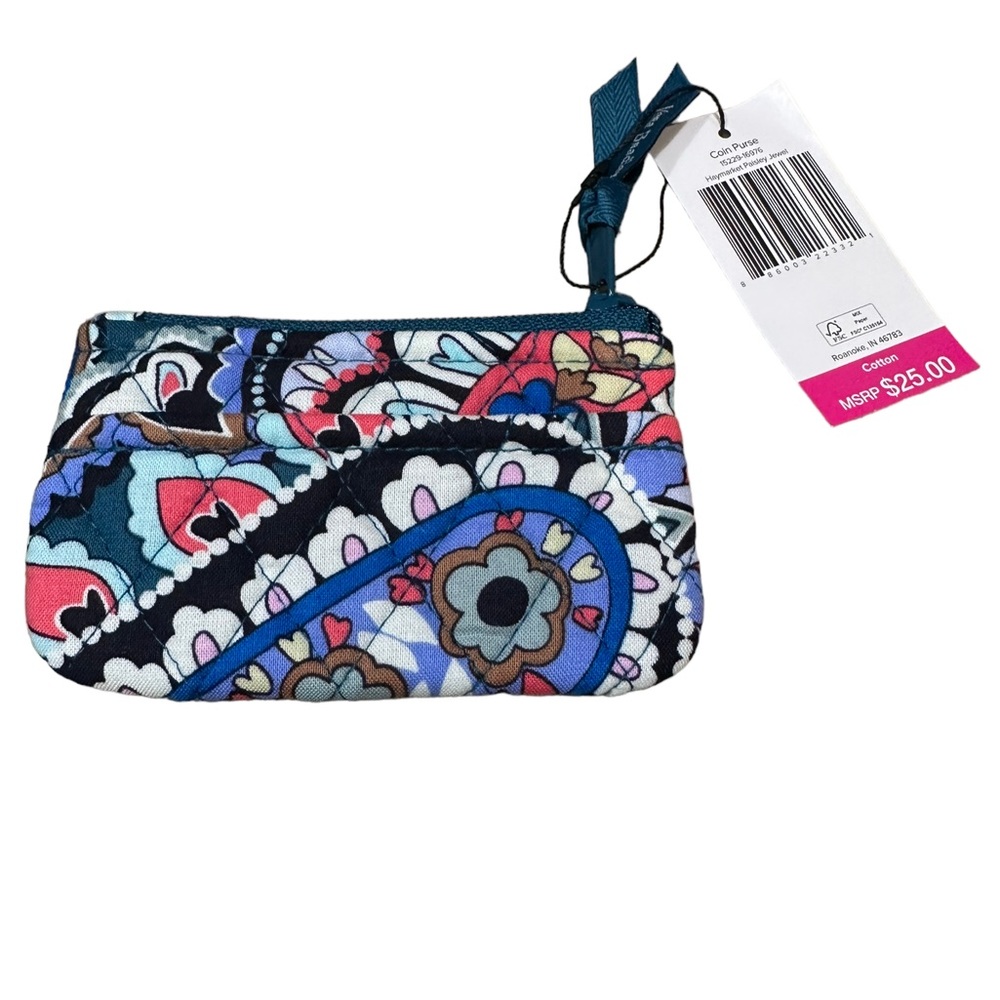 Vera Bradley Haymarket Paisley Jewel Coin Purse